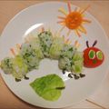 ♪ももこママ♪'s cooksnap of when they made はらぺこあおむし 1歳誕生日ワンプレート.