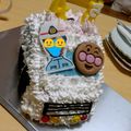 kuropurin's cooksnap of when they made 立体 車 ケーキ パトカー 救急車.