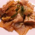 友梨香ママ's cooksnap of when they made 鳥むね肉と大根のポン酢炒め煮.