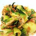 mayuryu's cooksnap of when they made チンゲン菜と小エビの和え物.