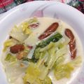 kumi4852's cooksnap of when they made 白菜とベーコンの簡単クリーム煮☆.