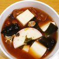 しじみごはん's cooksnap of when they made ナメコ、ワカメ、豆腐、カマボコのすまし汁.