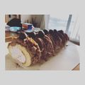 白木家's cooksnap of when they made 簡単ロールケーキでモンブラン.