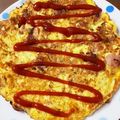 こはるママ♡'s cooksnap of when they made 余った千切りキャベツで♪チーズオムレツ♪.