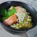 Yukiまむ's cooksnap of when they made 鮭と胡麻高菜の炊き込みご飯.