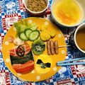ryumi58's cooksnap of when they made キラメイジャーのキャラ弁.