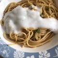 黄金の輝き亭's cooksnap of when they made 究極のTKP！黄金！卵かけパスタ！.