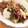 フジぽん's cooksnap of when they made 温泉卵のバジルきのこソースがけ.