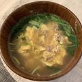 caruga's cooksnap of when they made 三つ葉が主役！挽肉とたっぷり三つ葉のお汁.