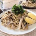 ☆momociim☆'s cooksnap of when they made キノコと塩昆布の和風パスタ.