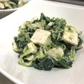 お豆天使's cooksnap of when they made 簡単♪小松菜とサラダチキンのマヨポン和え.