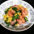 nana_tenjo's cooksnap of when they made ピーマンとソーセージのバター醤油炒め.