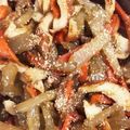 はる＊ゆう's cooksnap of when they made ヤーコンとちくわのキンピラ.