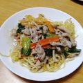 ちーちゃんキッチン's cooksnap of when they made きのことチンゲン菜のあんかけ焼きそば.