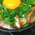 ｱｲﾊﾅ's cooksnap of when they made アジの漬け丼.