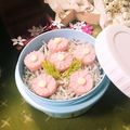 虹色♪︎ちゅーりっぷ's cooksnap of when they made ＊キャラ弁おかず＊　魚ニソDEお花ちゃん.