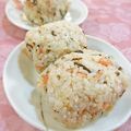イベ長's cooksnap of when they made お弁当に★干し海老と塩昆布のおにぎり.