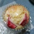 クックW4ULV6☆'s cooksnap of when they made 苺×ホワイトチョコ❤幸せマフィン.