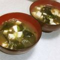 きらり流れ星's cooksnap of when they made ☆ワカメと豆腐の味噌汁☆.
