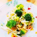 かわゆう1211's cooksnap of when they made ブロッコリーともやしのおつまみ風あえ物.