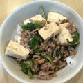 クックANLLO1☆'s cooksnap of when they made 豆腐と小松菜のひき肉炒め.