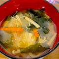 にじママ☆'s cooksnap of when they made 優しい甘み♡大根と人参とエノキの味噌汁.