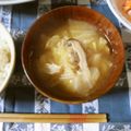 violets's cooksnap of when they made キャベツと椎茸の味噌汁♪.