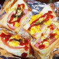 すみま～る's cooksnap of when they made フライパンでチーズハム卵トースト.