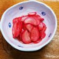 プルンバゴ's cooksnap of when they made ほど塩　はつか大根の甘酢漬け　簡単漬物.