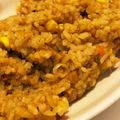 ♡ハムスター＆柴犬♪'s cooksnap of when they made 炊飯器でカレーピラフ ルーとツナで簡単.