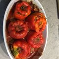 kikiminky's cooksnap of when they made パプリカの詰め物焼き.
