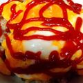 ゆか☆猫's cooksnap of when they made チキンのトマト煮をオムライスにリメイク.