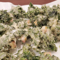 arinoawawa's cooksnap of when they made さくさくかりかりの春菊の天ぷら.