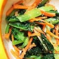かなちん0807's cooksnap of when they made ちぢみ菜とにんじんのごま和え.