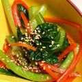 ぽっぽ5's cooksnap of when they made 小松菜と人参のナムル☆.