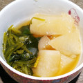 mummypig's cooksnap of when they made 聖護院大根とほうれん草の煮物 だし煮.