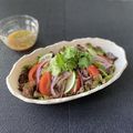 ゆみクローバー's cooksnap of when they made 60℃ タイ風 ヤムヌアサラダ.