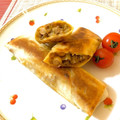 LimeLunch's cooksnap of when they made ピヨッ　ひよこまめの春巻き　サモサ風☆.