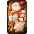 クック4649★'s cooksnap of when they made クリスマス 簡単 キャラ弁＊雪だるま.