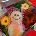 クック08GF6W☆'s cooksnap of when they made 簡単すぎ！雪だるまのお弁当♪.
