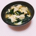 まあまま☆0403's cooksnap of when they made わかめと高野豆腐のかきたまスープ.