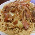 korakko's cooksnap of when they made 春間近！！春キャべツのしょうゆスパゲティ♪.