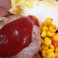 しじみごはん's cooksnap of when they made 鉄板チーズインハンバーグ野菜添え.