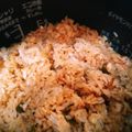 しおしおこんぶ's cooksnap of when they made 炊飯器で簡単！チキンライス♪.