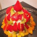 kookuro's cooksnap of when they made クリスマスに♪苺ツリーケーキの作り方.
