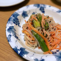 Sac’HiNa's cooksnap of when they made アスパラと人参の濃厚ごま和え.