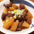 ゆゆゆぱっと's cooksnap of when they made 牛すじ☆大根☆蒟蒻のこってり煮物♪♪.