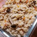 saalalan's cooksnap of when they made 鶏皮ときのこの炊き込みご飯.