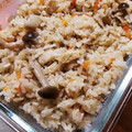 saalalan's cooksnap of when they made 鶏皮ときのこの炊き込みご飯.