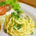 taruママ's cooksnap of when they made 魚肉ソーセージときゅうりのサラダスパ.